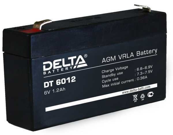 Delta DT 6012 Аккумуляторы фото, изображение