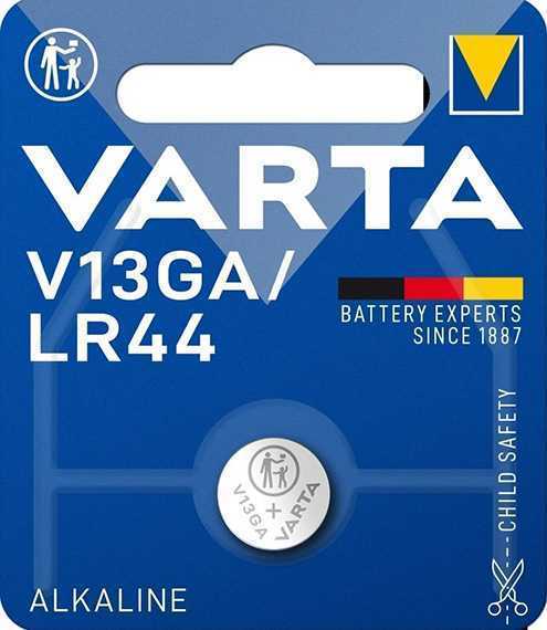 Батарейка Varta ELECTRONICS G13/LR1154/LR44/357A/A76 BL1 Alkaline 1.5V (4276) (1/10/100) Элементы питания (батарейки) фото, изображение