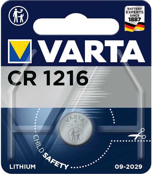 Батарейка Varta ELECTRONICS CR1216 BL1 Lithium 3V (6216) (1/10/100) Элементы питания (батарейки) фото, изображение